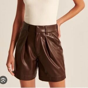 Abercrombie and Fitch, vegan leather shorts